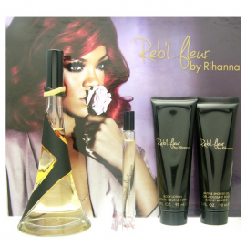 Rihanna Reb´l Fleur for Woman (Rinkinys moterims) EDP 100ml + 10ml EDP + 90ml Body lotion + 90ml Shower gel
