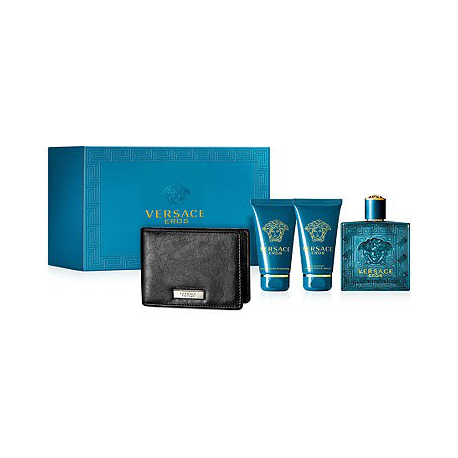 Versace - Eros for Men (Kvepalai Vyrams) EDT 100ml + 50ml Shower gel + 50ml After shave balm + Wallet