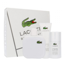 Lacoste Eau de Lacoste L.12.12 Blanc for Man (Rinkinys vyrams) EDT 100ml + 50ml Shower Gel + 75ml Deodorant stick