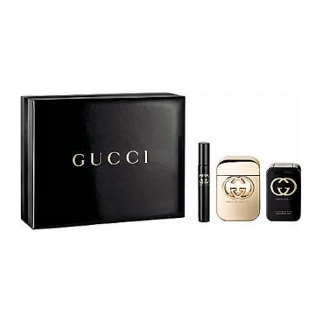 GUCCI GUILTY for Women (Rinkinys Moterims) EDT 75ml + 100ml Body Lotion + EDT 7.4ml