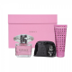 Versace Bright Crystal for Women (Rinkinys Moterims) EDT 90ml + Body Lotion 100ml + Cosmetics bag