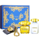 Versace Yellow Diamond Intense for Women (Rinkinys Moterims) EDP 100ml + 100ml Body Lotion + Bag tag