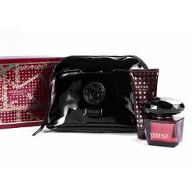 Versace Crystal Noir for Woman (Rinkinys Moterims) EDP 90ml + Body Lotion 100ml + Cosmetics bag 