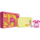 Versace Bright Crystal Absolu for Woman (Rinkinys Moterims) EDP 90ml + Body Lotion 100ml + Cosmetics bag 