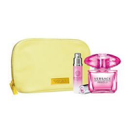 Versace Bright Crystal Absolu for Woman (Rinkinys Moterims) EDP 90ml + Body Lotion 100ml + Cosmetics bag 