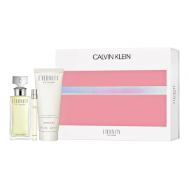 Calvin Klein Eternity for Woman (Rinkinys Moterims) EDP 100ml + 200ml kūno losjonas +15ml miniatiūra