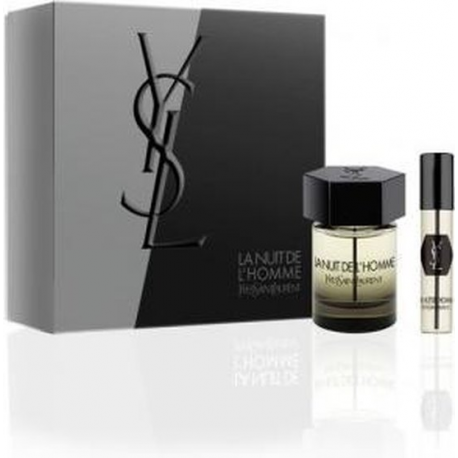 Yves Saint Laurent La Nuit De L'Homme for Men (Rinkinys Vyrams) EDT 100ml + EDT 10ml