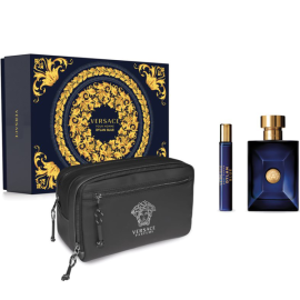 Versace Dylan Blue Pour Homme (Rinkinys Vyrams) EDT 100ml  + EDT 10ml + Cosmetics Bag