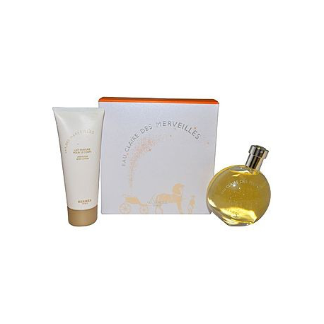 Hermès Eau Des Merveilles for Woman (Rinkinys Moterims) EDT 50ml + 75ml (Kūno pienelis)