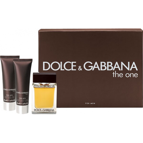 Dolce & Gabbana The One for Men (Rinkinys Vyrams) EDT 100ml + 50ml After shave balm + 50ml Shower gel